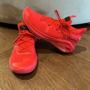 Under Armour Red Curry 6 “Heart of the Town” Men’s size 9